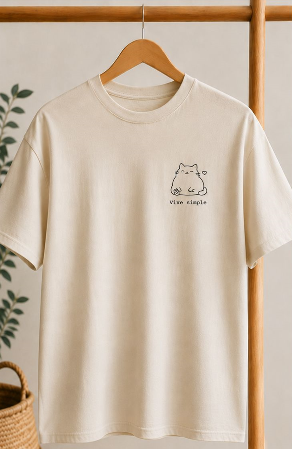 Estampado minimalista gatito 1